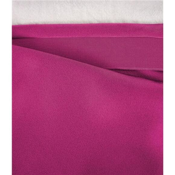 Women's Satin High Waist A Line Midi Skirt Dark Pink - Picture 5 of 5